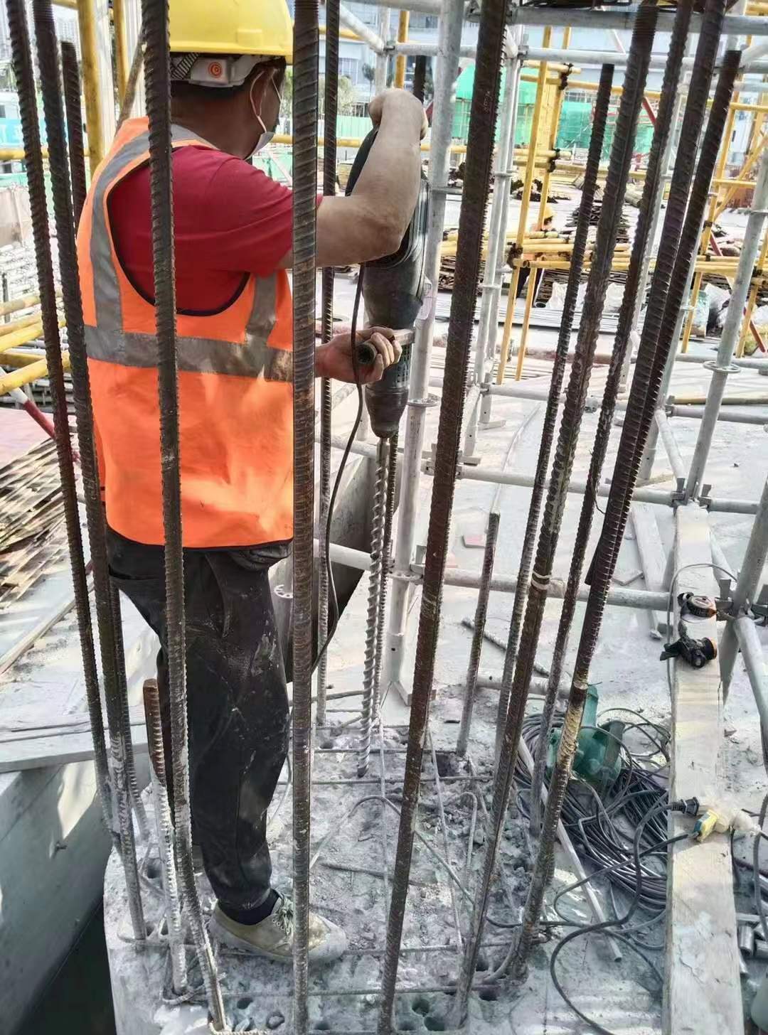 泗阳增大截面法加固框架柱施工方案